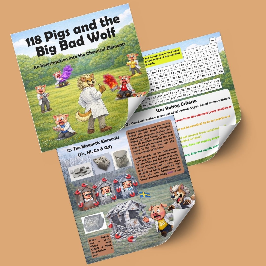118 Pigs and the Big Bad Wolf: An investigation into the chemical elements by Dr Michael Tebboth