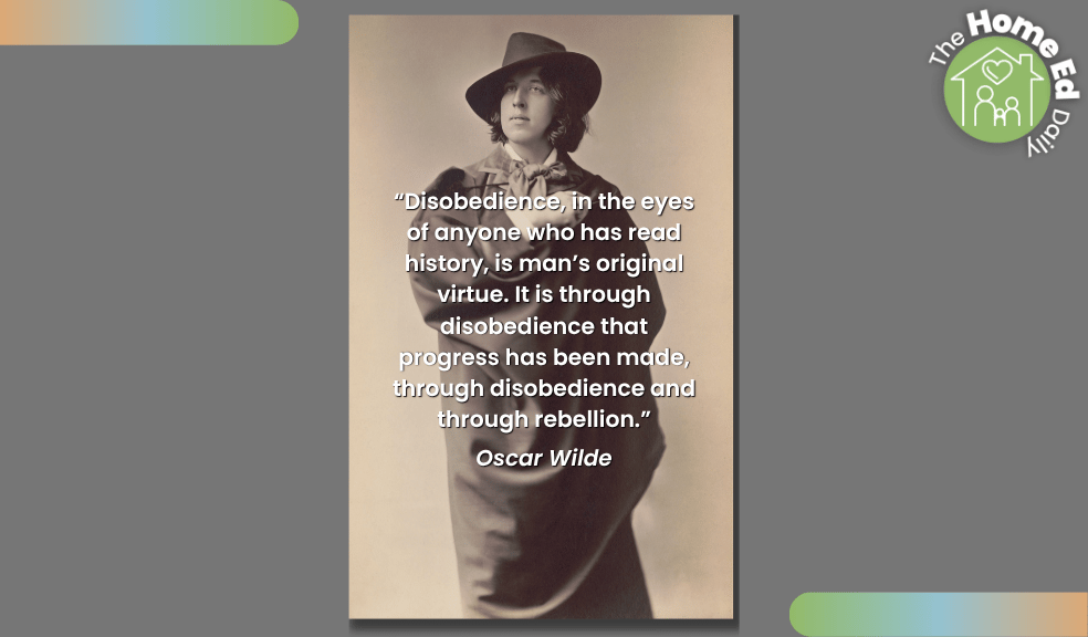 Disobedience, in the eyes of anyone who has read history, is man’s original virtue