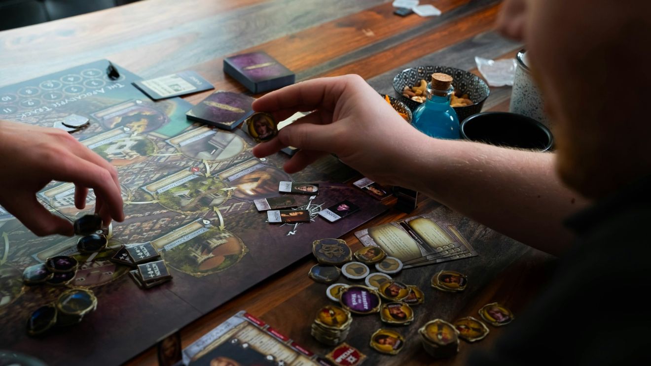 playing board games