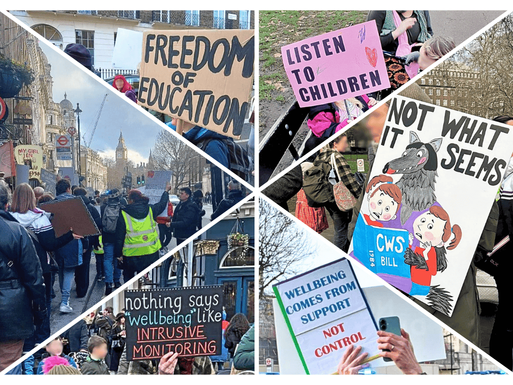 Children’s Wellbeing and Schools Bill Protest 2025