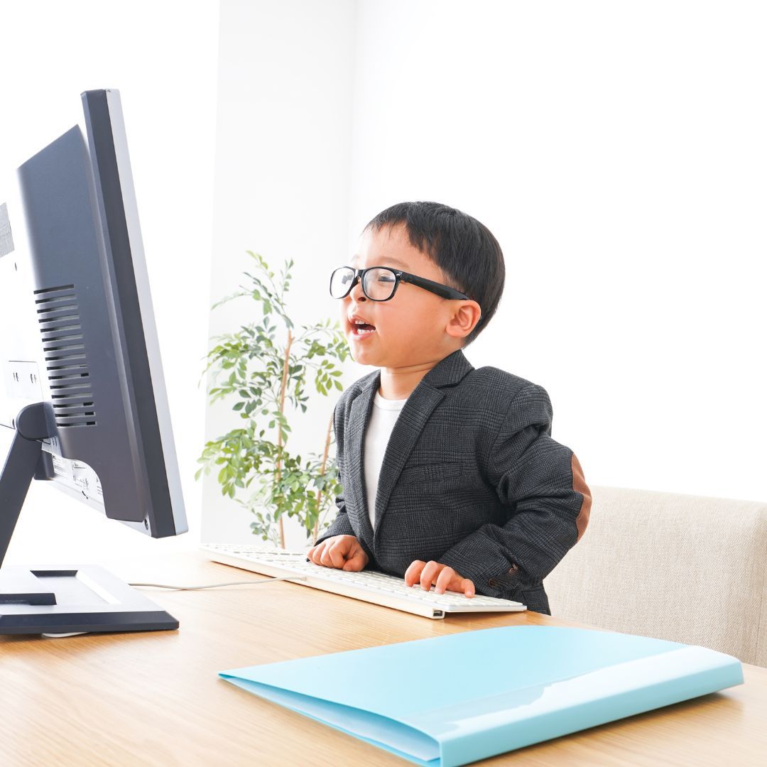 Child businessman