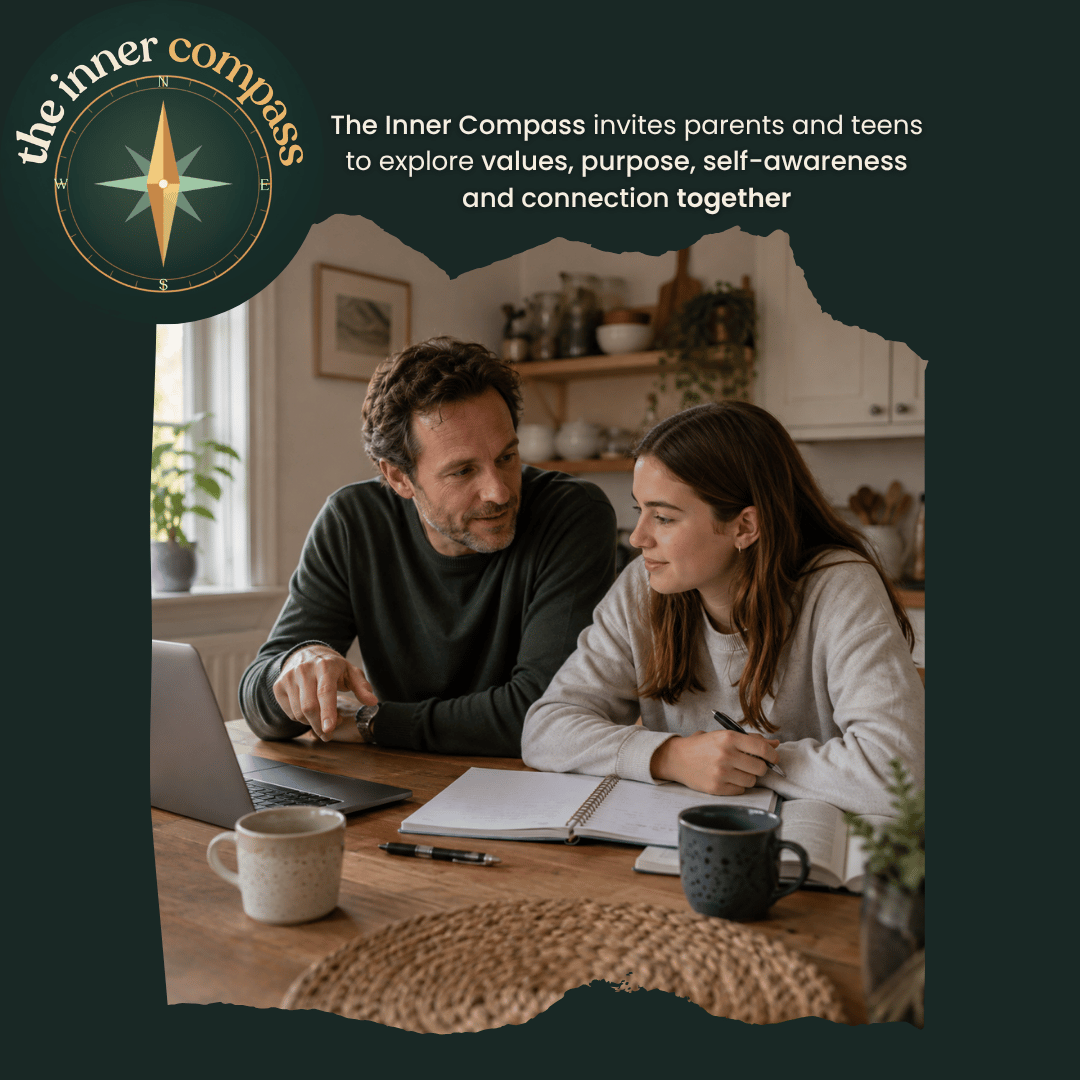 The Inner Compass, a nine-month parent and teen programme for home educating families. Includes a free taster and 20% Home Ed Daily discount.