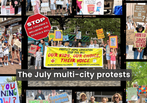 Stop the Children’s Wellbeing and Schools Bill: Protests Across England
