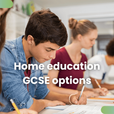 Home education GCSE options when home learning.