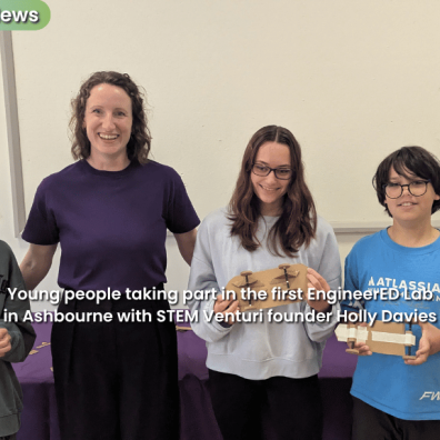 Young people taking part in the first EngineerED Lab in Ashbourne with STEM Venturi founder Holly Davies Young people taking part in the first EngineerED Lab in Ashbourne with STEM Venturi founder Holly Da
